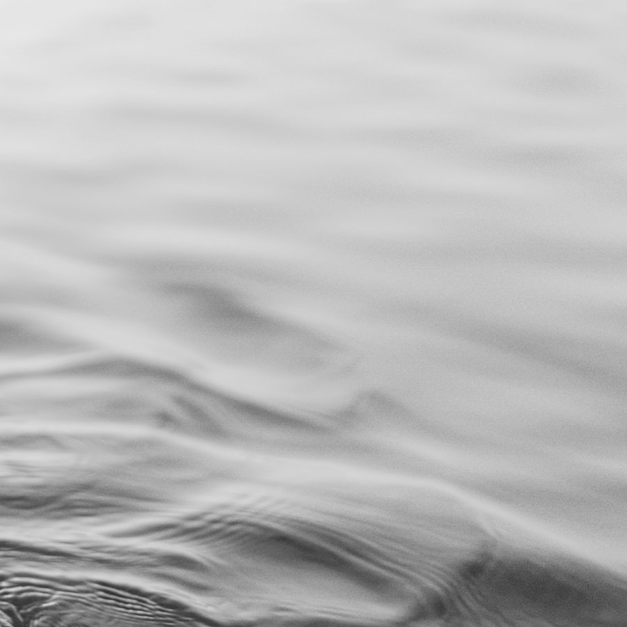 black and white still water